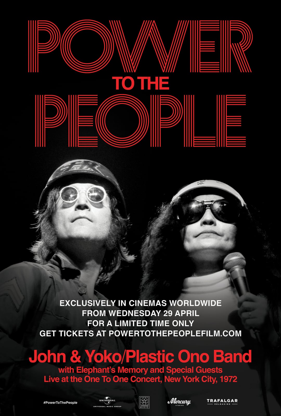Filmaffisch for Power To The People: John & Yoko Live in NYC